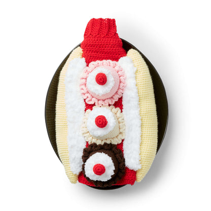Bernat That's Bananas! Crochet Dog Coat L