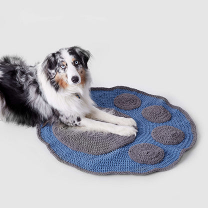 Bernat Crochet Paw Blanket Crochet Blanket made in Bernat Blanket Pet yarn