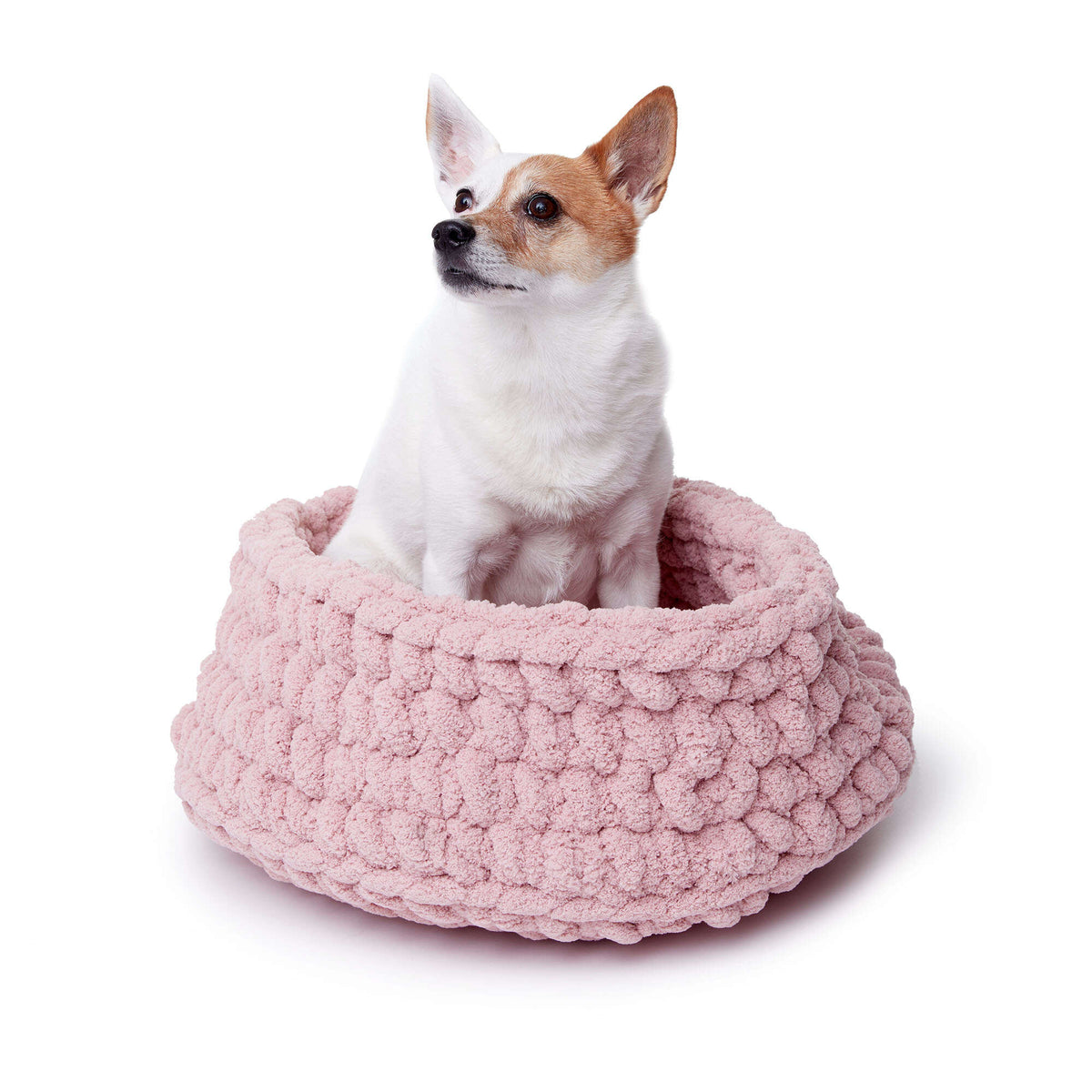 Crochet Pet Bed made in Bernat Blanket Big yarn