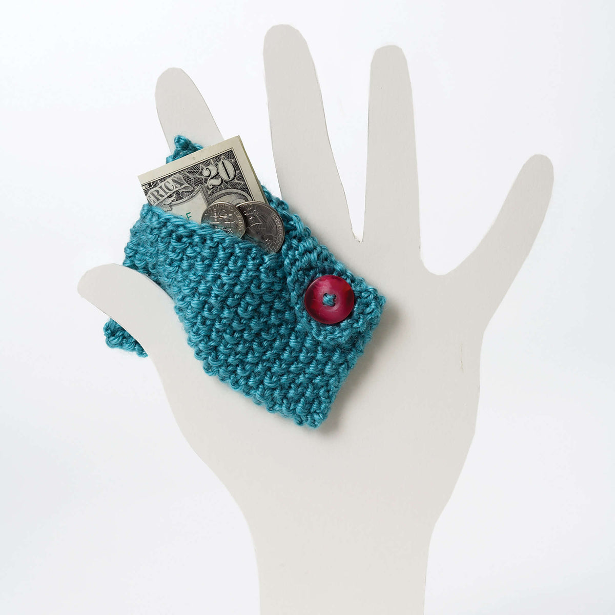 Knit Bag made in Bernat Satin yarn