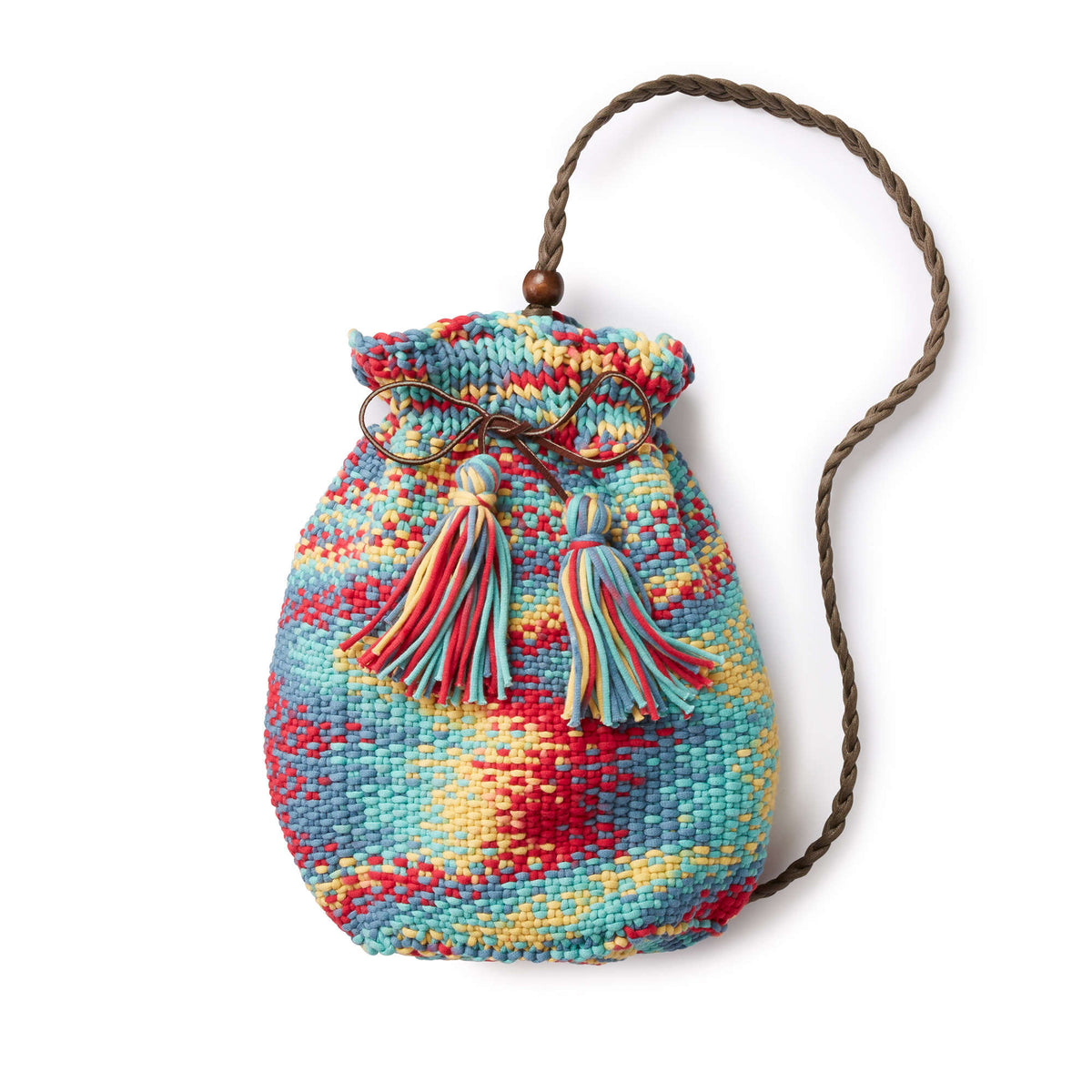 Knit Bag made in Bernat Maker Home Dec yarn