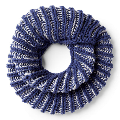Bernat Faux Brioche Knit Cowl Knit Cowl made in Bernat Softee Chunky yarn