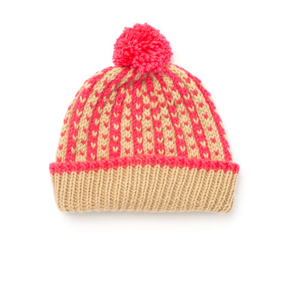 Bernat Knit Winter Weekend Hat Knit Hat made in Bernat Super Value yarn