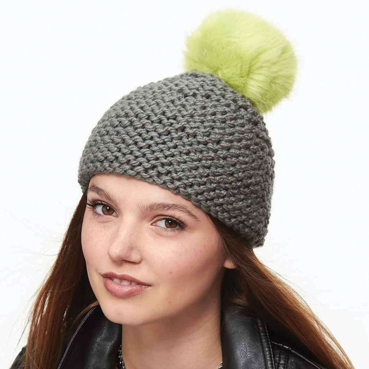 Knit Hat made in Bernat Softee Chunky yarn