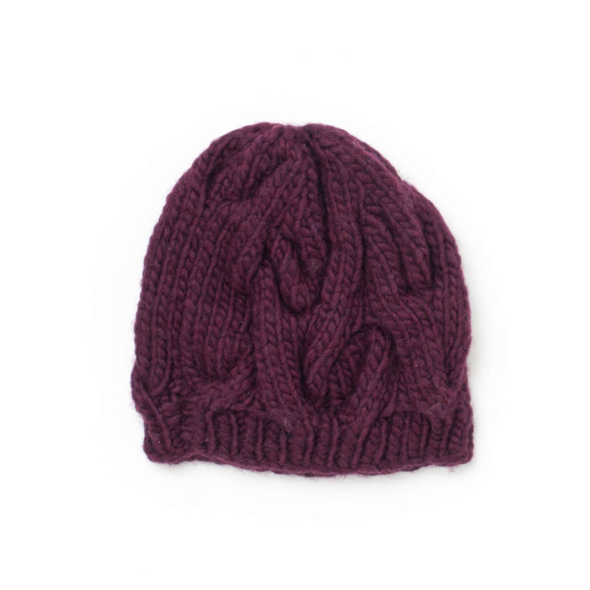 Knit Hat made in Bernat Roving yarn