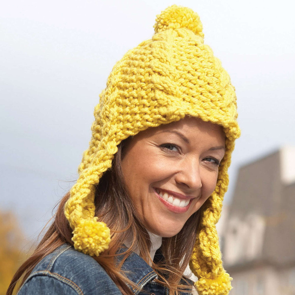 Knit Hat made in Bernat Softee Chunky yarn