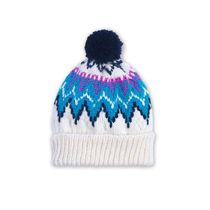 Bernat Family Knit Fair Isle Adult Hat Version 2