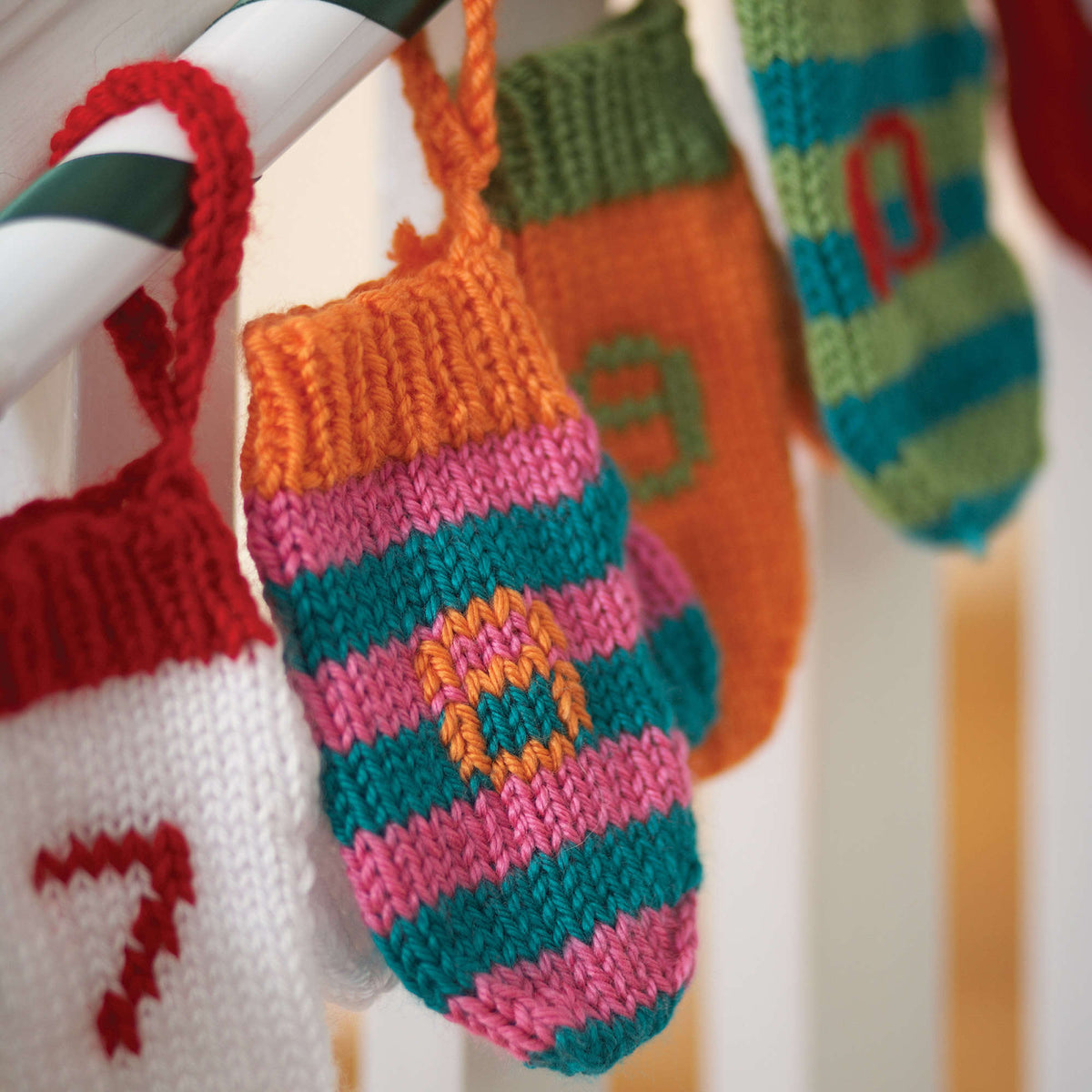 Knit Holiday made in Bernat Satin yarn