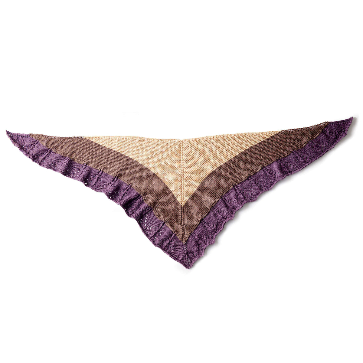 Knit Shawl made in Bernat Super Value yarn