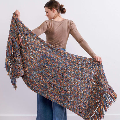 Bernat Foam Waves Knit Wrap Knit Wrap made in Bernat Suede-ish yarn
