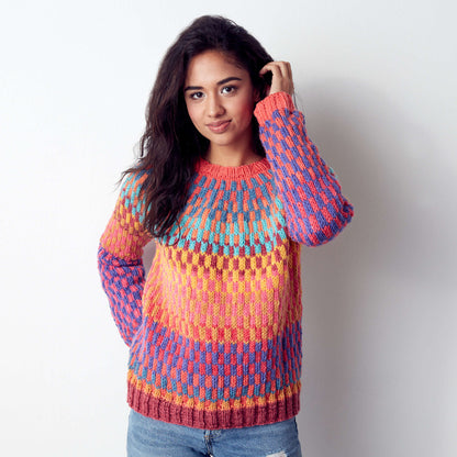 Bernat On Repeat Knit Pullover 4/5XL