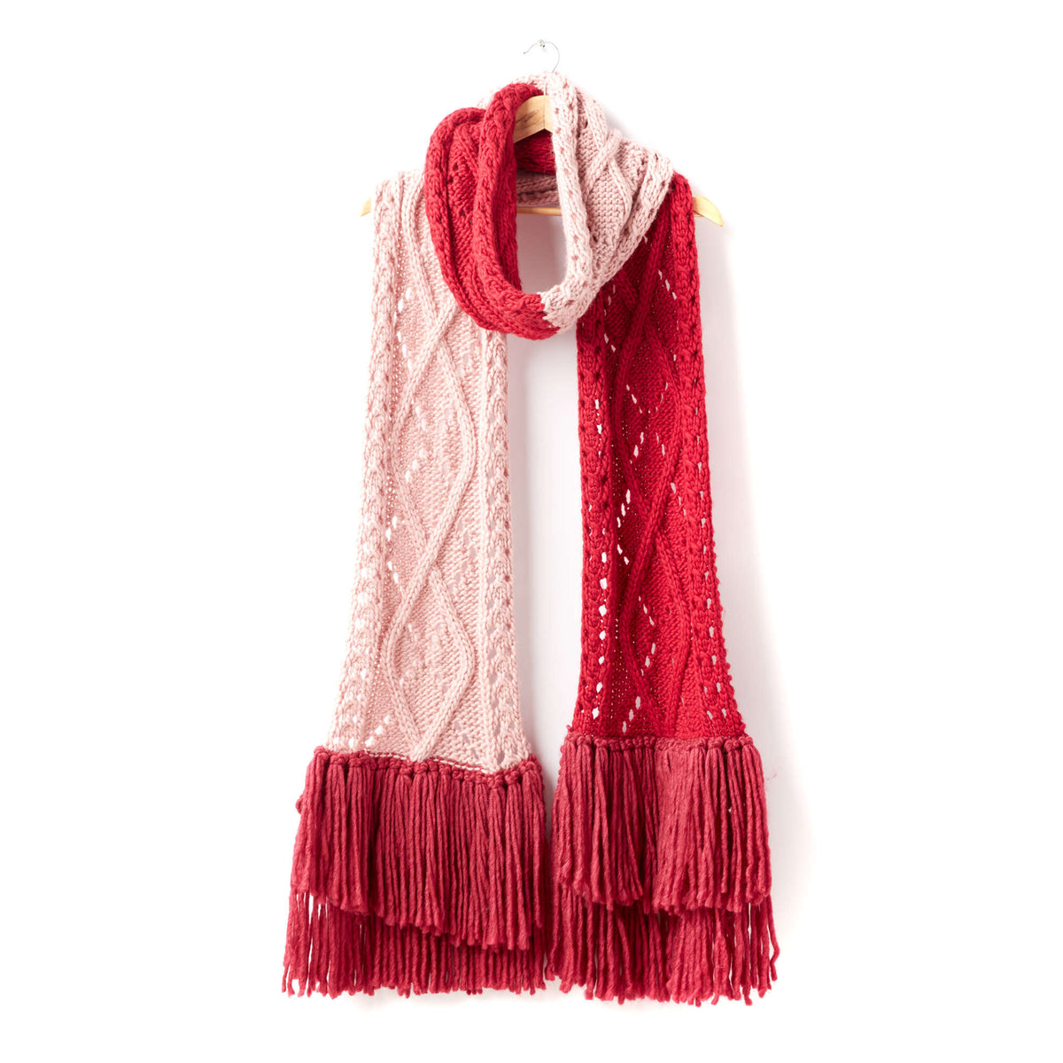 Knit Scarf made in Bernat Roving yarn