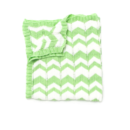Bernat Little Peaks Knit Blanket Knit Blanket made in Bernat Baby Sport yarn