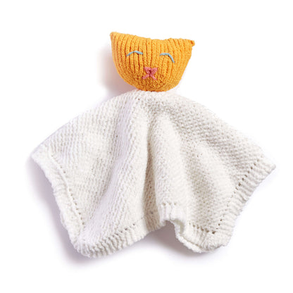Bernat Knit Lovey Knit Blanket made in Bernat Baby Blanket Tiny yarn