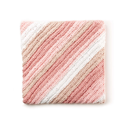 Bernat Kiddie Korners Knit Blankie Knit Blanket made in Bernat Baby Blanket yarn