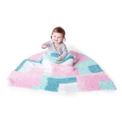 Bernat Cloud Nine Knit Baby Blanket Knit Blanket made in Bernat Pipsqueak yarn