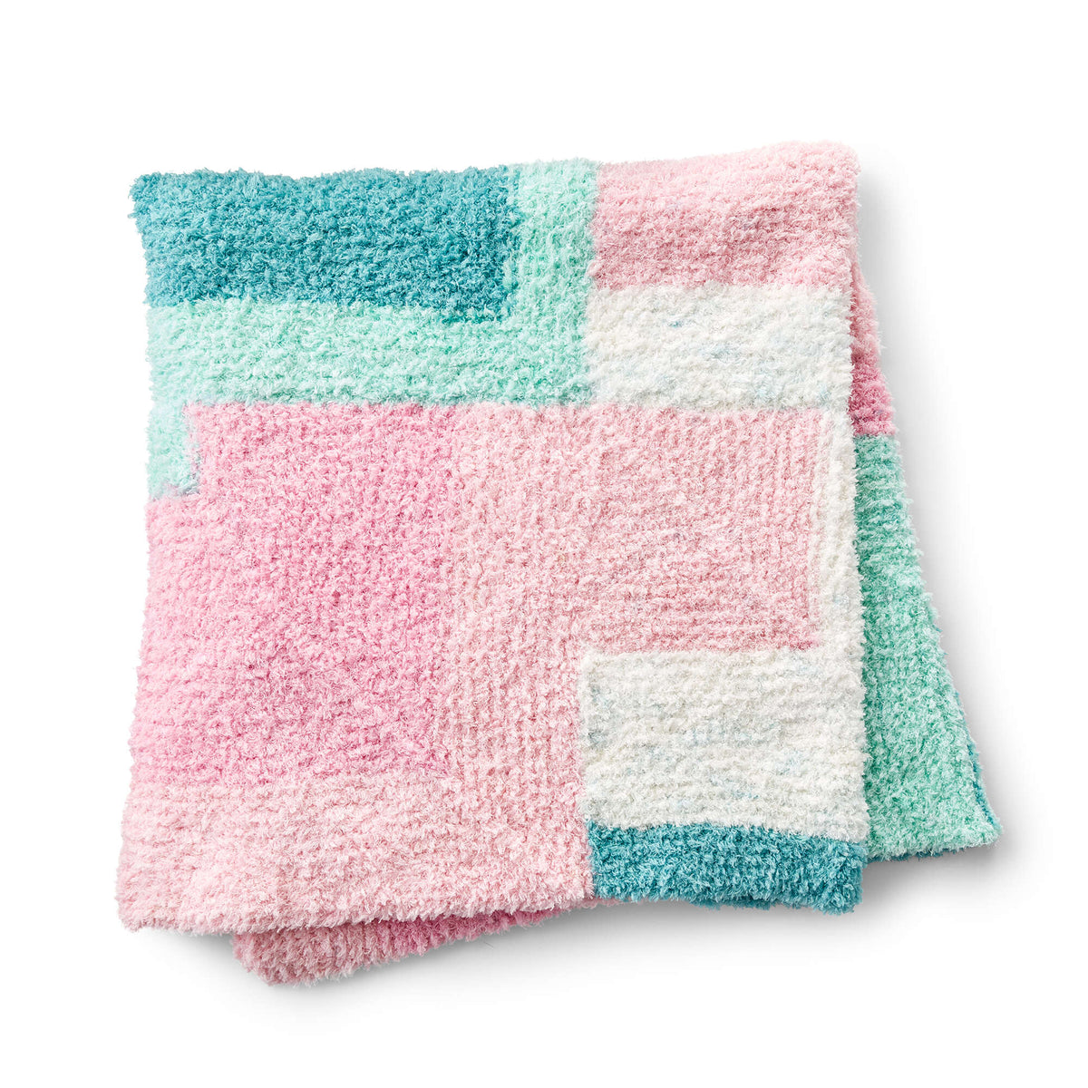 Knit Blanket made in Bernat Pipsqueak yarn