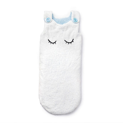 Bernat Knit Sleepy Sack Knit Blanket made in Bernat Baby Blanket Tiny yarn
