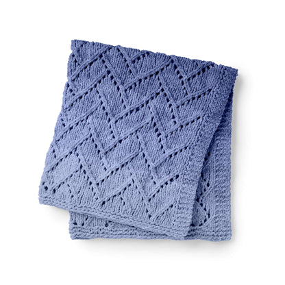 Bernat Garden Wall Knit Blanket Knit Blanket made in Bernat Baby Blanket yarn