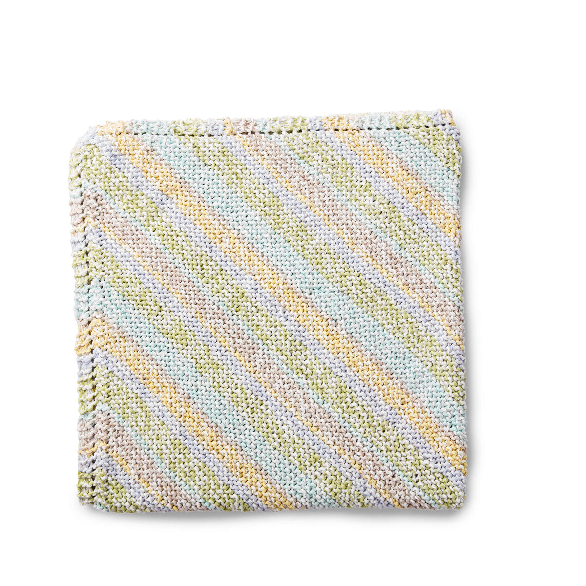 Knit Blanket made in Bernat Baby Marly yarn