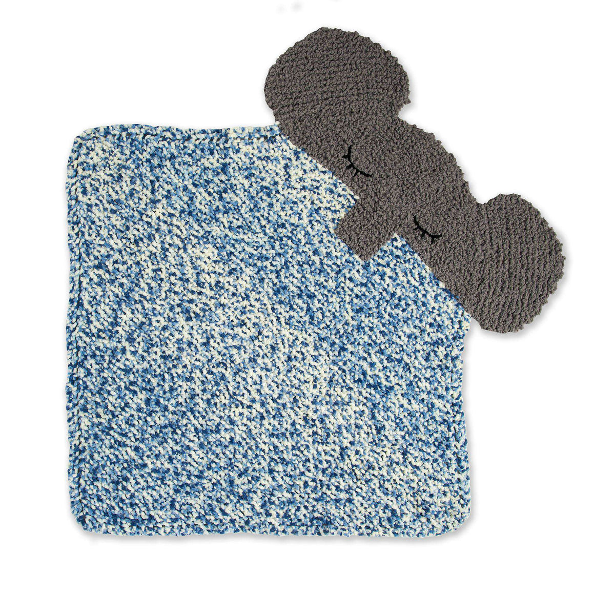 Knit Blanket made in Bernat Baby Blanket yarn