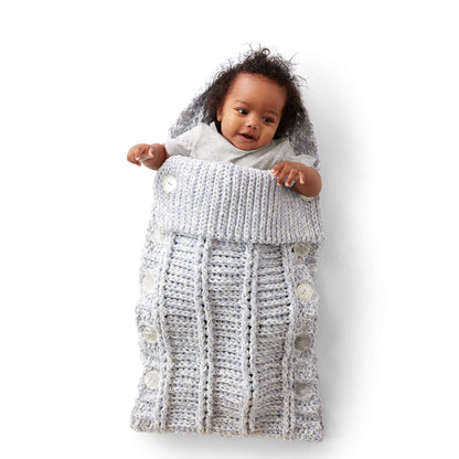 Bernat Crochet Bunting Bag Knit Bag made in Bernat Baby Marly yarn