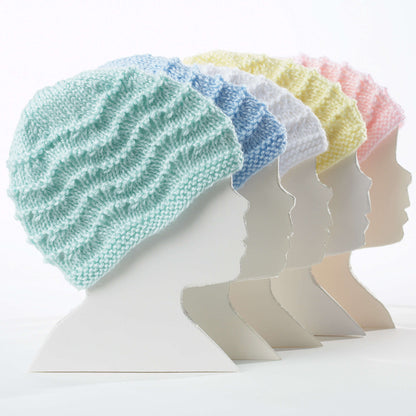 Bernat Knit Baby Hat White