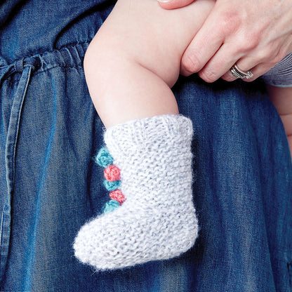 Bernat Knit Baby Circus Socks Knit Sock made in Bernat Softee Baby yarn