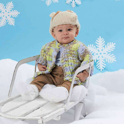 Bernat One Piece Baby Knit Cardigan 18 mos