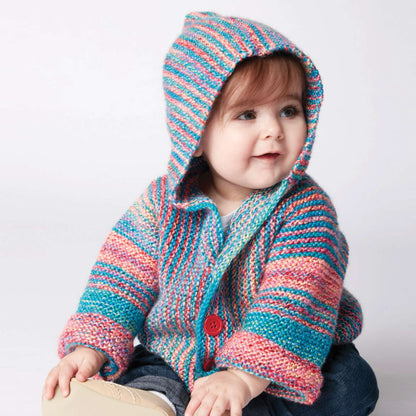 Bernat Show Your Stripes Knit Jacket 12 mos