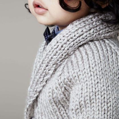 Bernat Shawl Collar Textured Knit Cardigan 6 mos