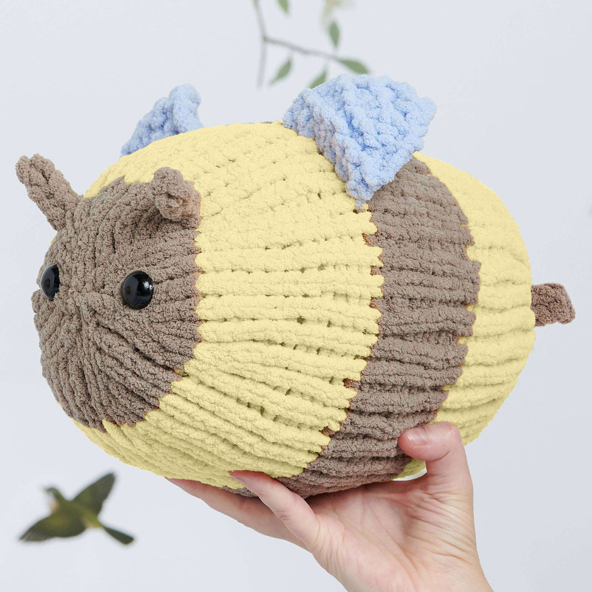 Knit Toy made in Bernat Baby Blanket yarn