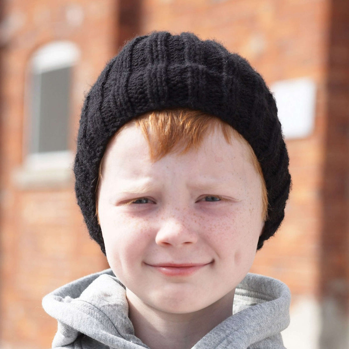 Knit Hat made in Bernat Super Value yarn