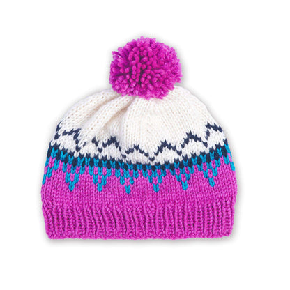 Bernat Family Knit Child Fair Isle Hat Version 1