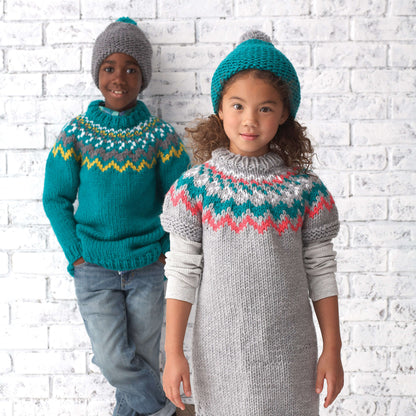 Bernat Knit Rickrack Pullovers Version 1