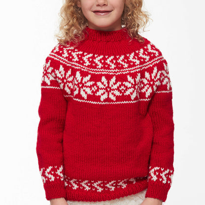 Bernat Knit Yuletide Yoke 4 yrs
