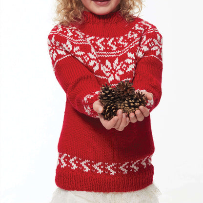 Bernat Knit Yuletide Yoke 4 yrs