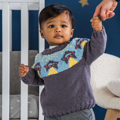 Bernat Ufo Yoke Knit Sweater 24 mos