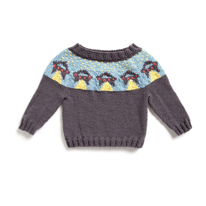 Bernat Ufo Yoke Knit Sweater 24 mos