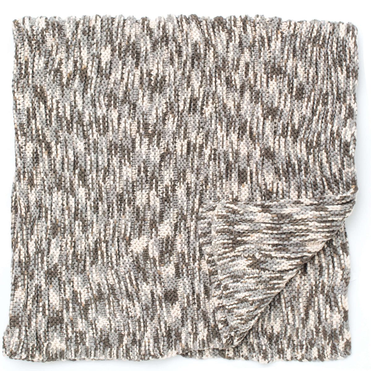 Knit Blanket made in Bernat Maker Home Dec yarn