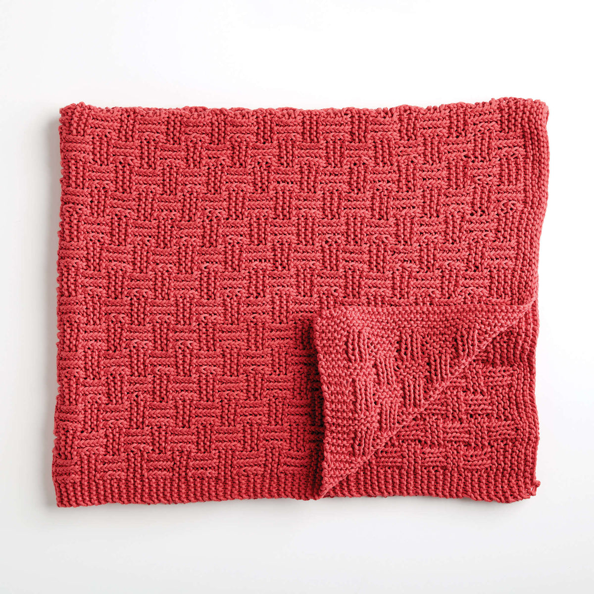 Knit Blanket made in Bernat Maker Home Dec yarn