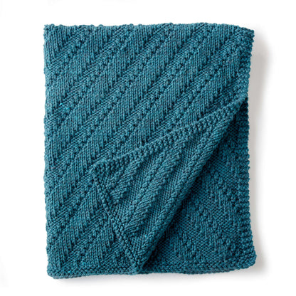 Bernat Chunky Reversible Knit Lap Blanket Single Size