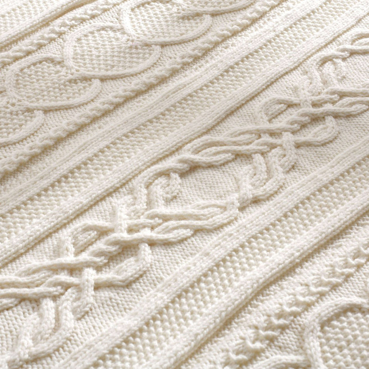 Knit Blanket made in Bernat Super Value yarn