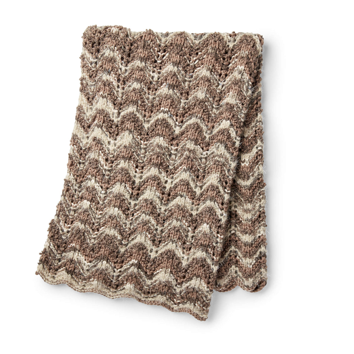 Knit Blanket made in Bernat Mix Home yarn