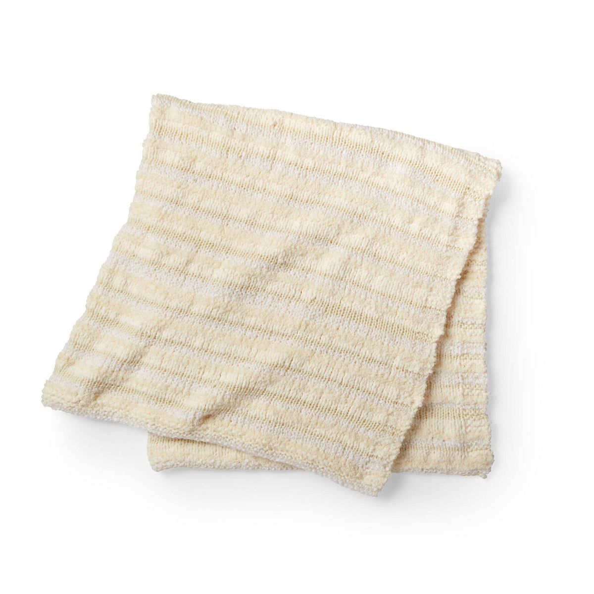 Knit Blanket made in Bernat Home Bundle yarn