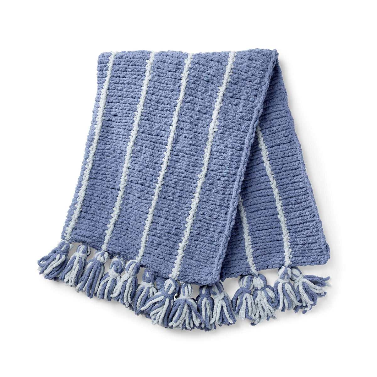 Knit Blanket made in Bernat Blanket Extra yarn
