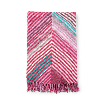 Bernat Book-Match Bias Knit Blanket Knit Blanket made in Bernat Blanket Breezy yarn