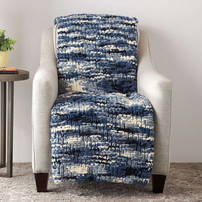 Bernat Steep Diagonal Rib Knit Blanket Knit Blanket made in Bernat Blanket Extra yarn