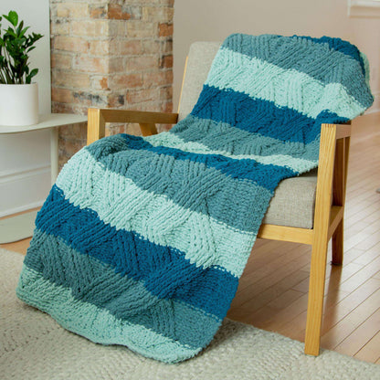 Bernat Twisted Stitch Knit Blanket Bernat Blanket O'Go