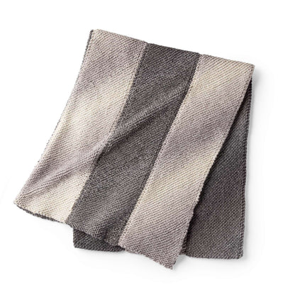 Bernat Chevron Panels Blanket to Knit Knit Blanket made in Bernat Wavelength yarn